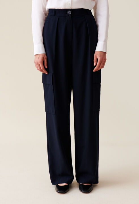 Pantalon cargo marine