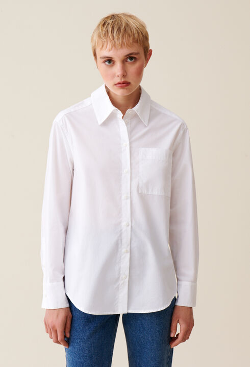 Chemise coton blanc 