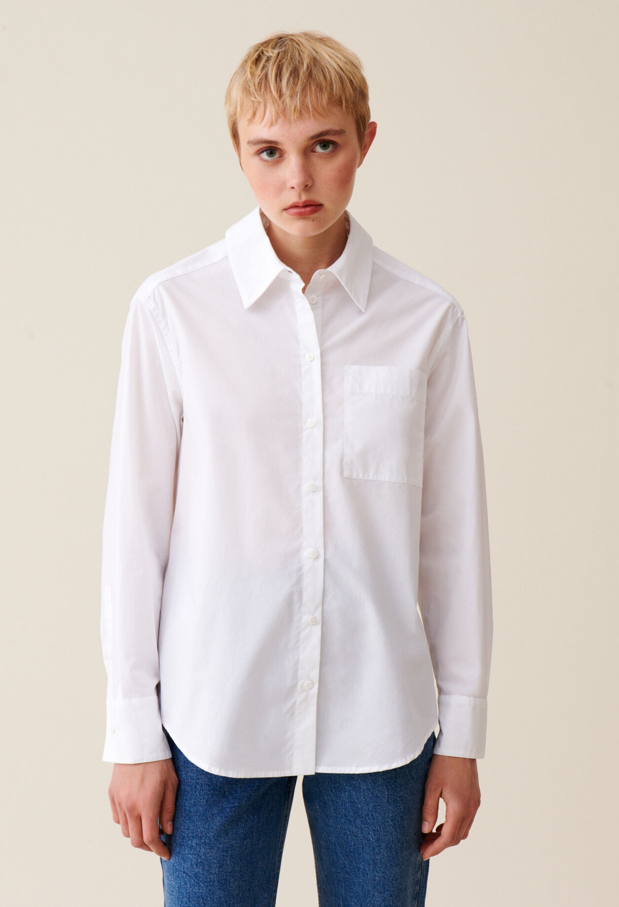 Chemise coton blanc