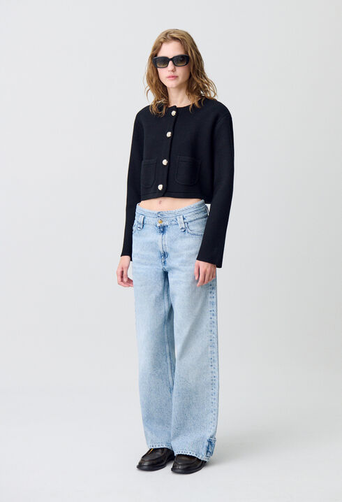 Jean denim droit