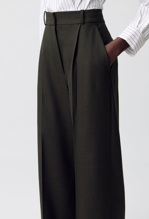 Pantalon large tailleur