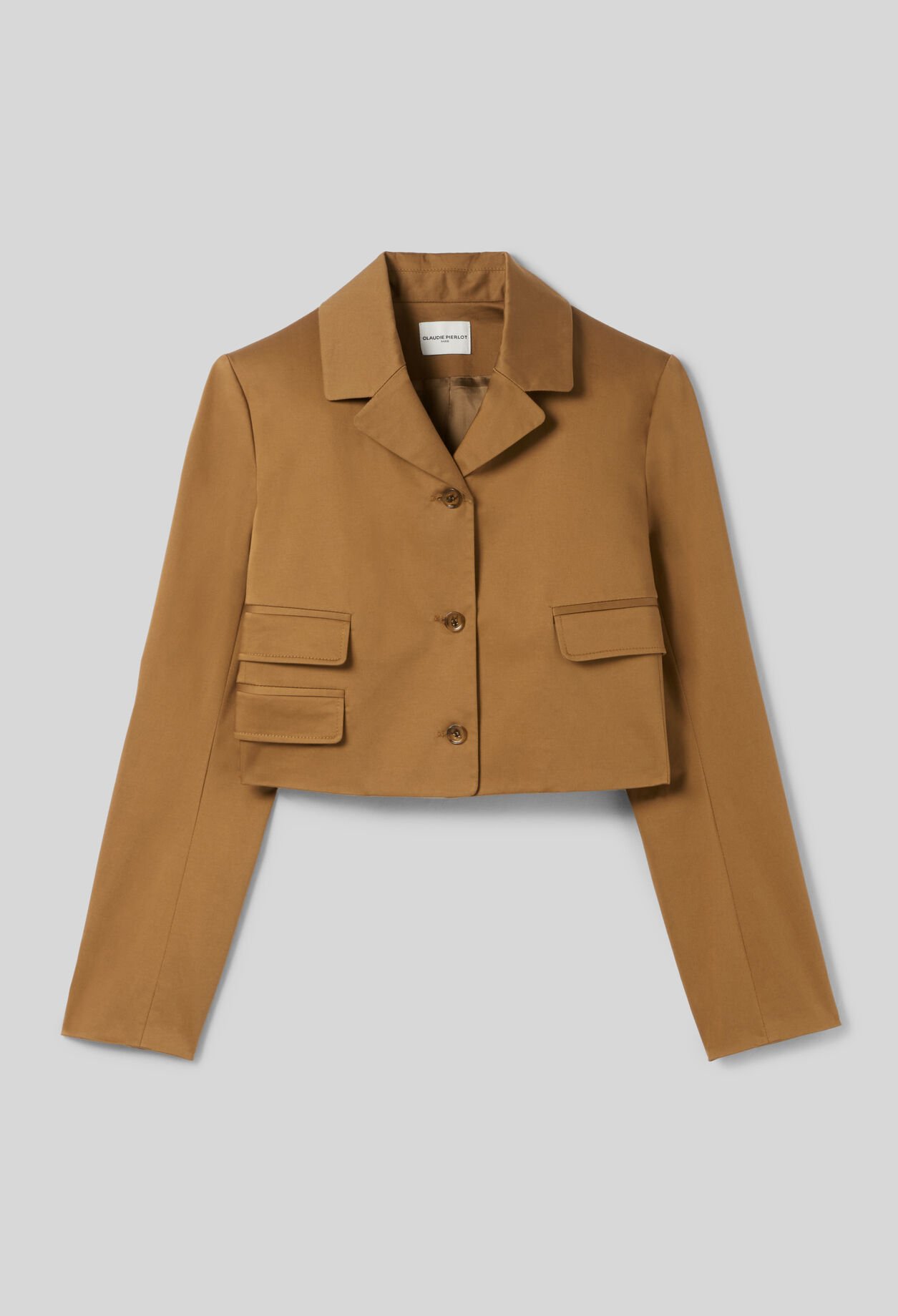 Veste courte col tailleur
