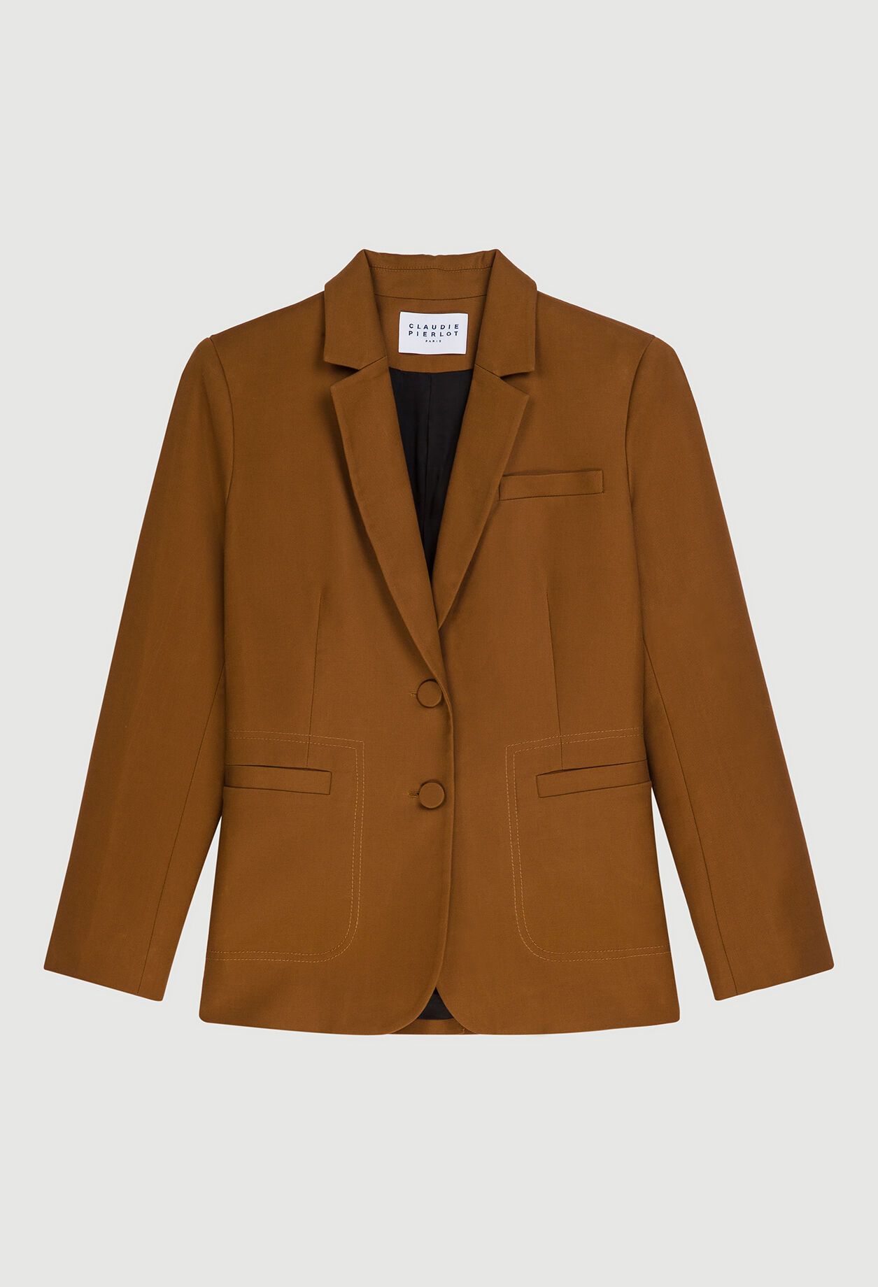Veste de tailleur à surpiqûres