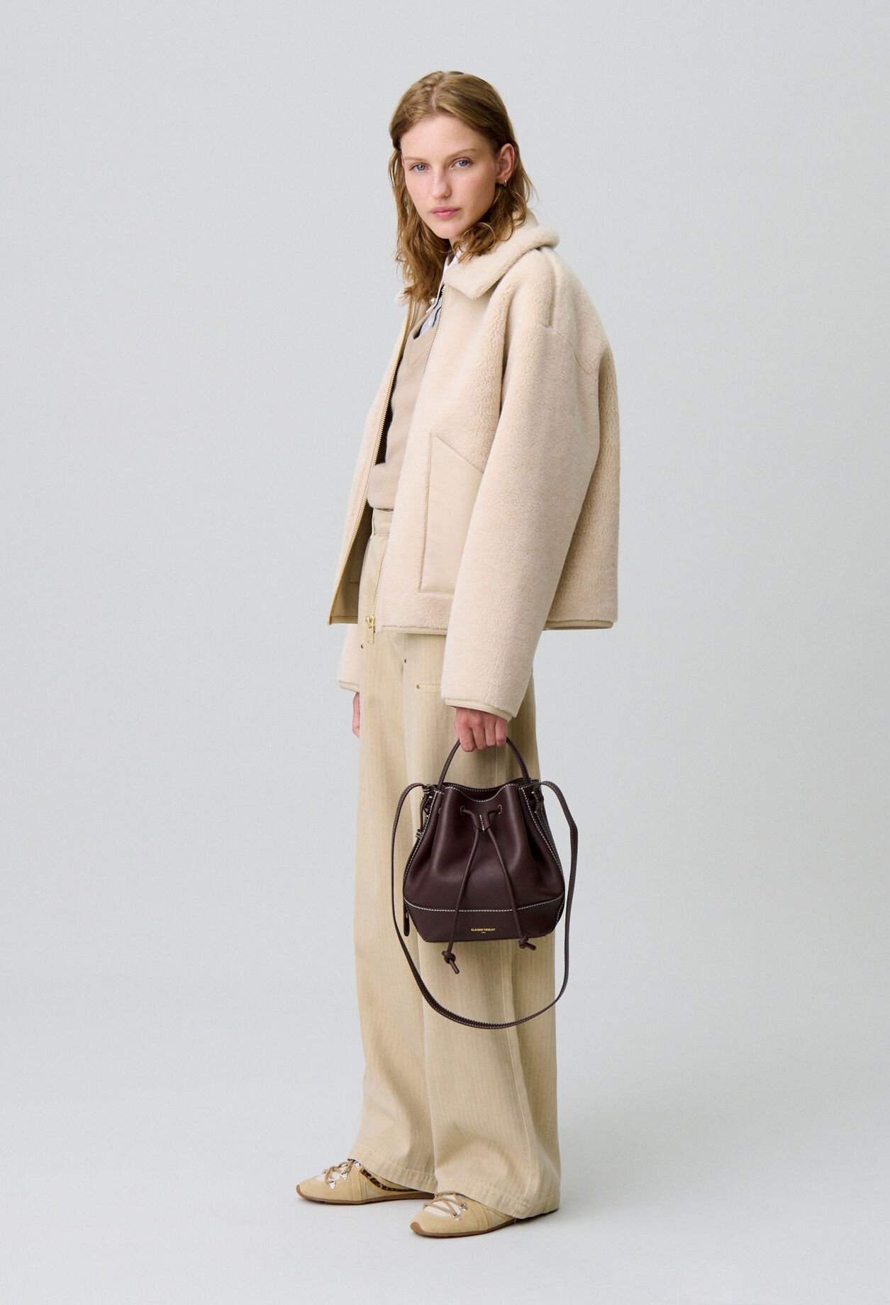 Sac seau cuir