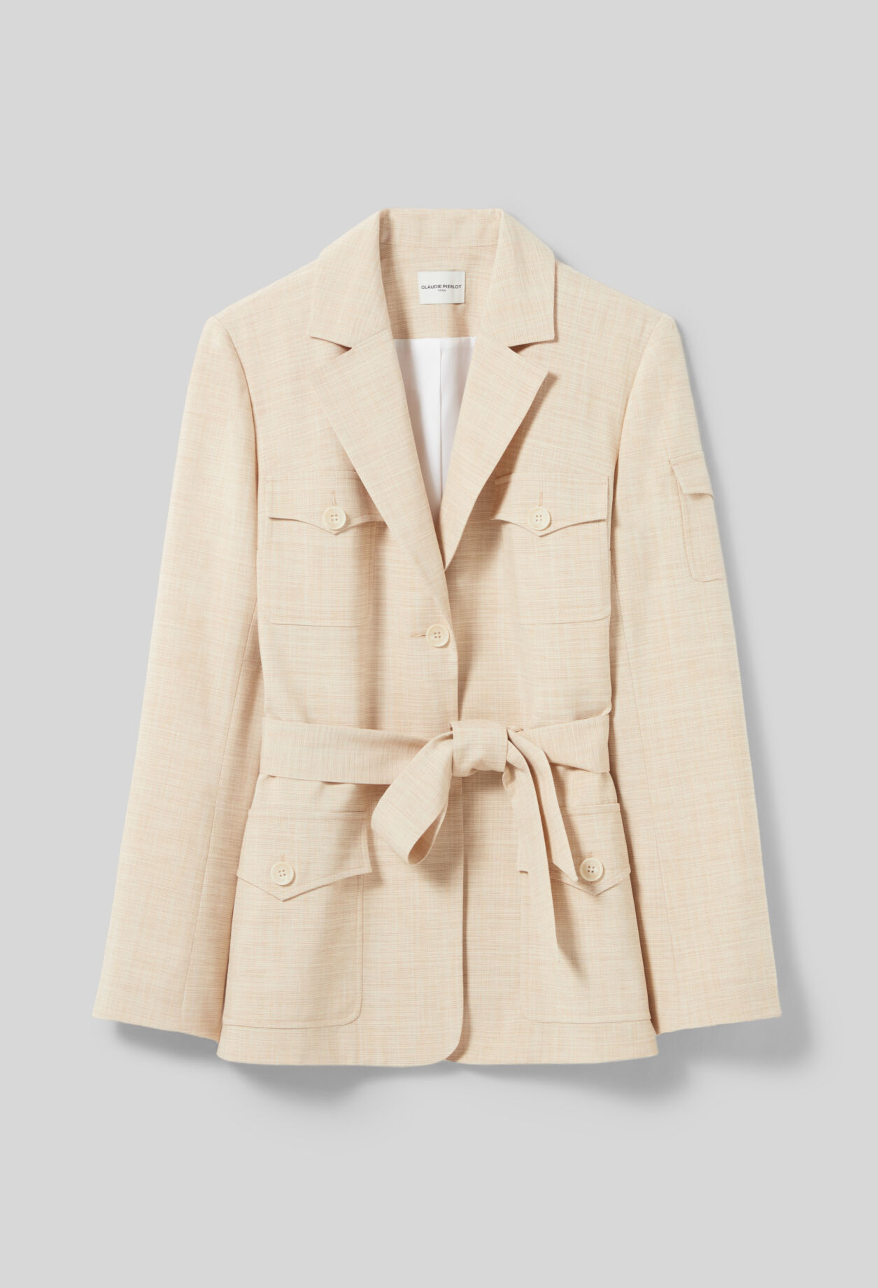 Veste saharienne ceinturée
