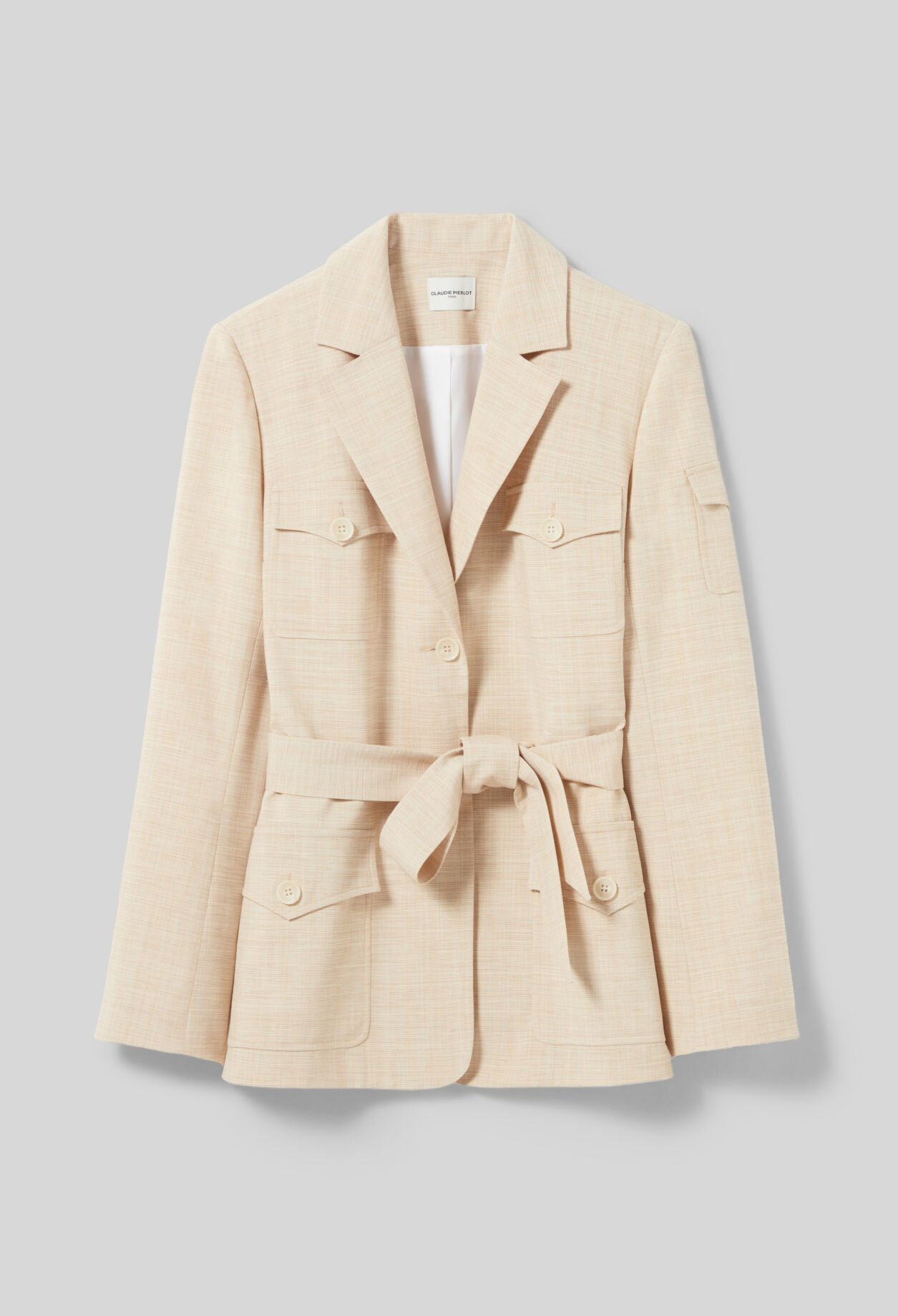 Veste saharienne ceinturée