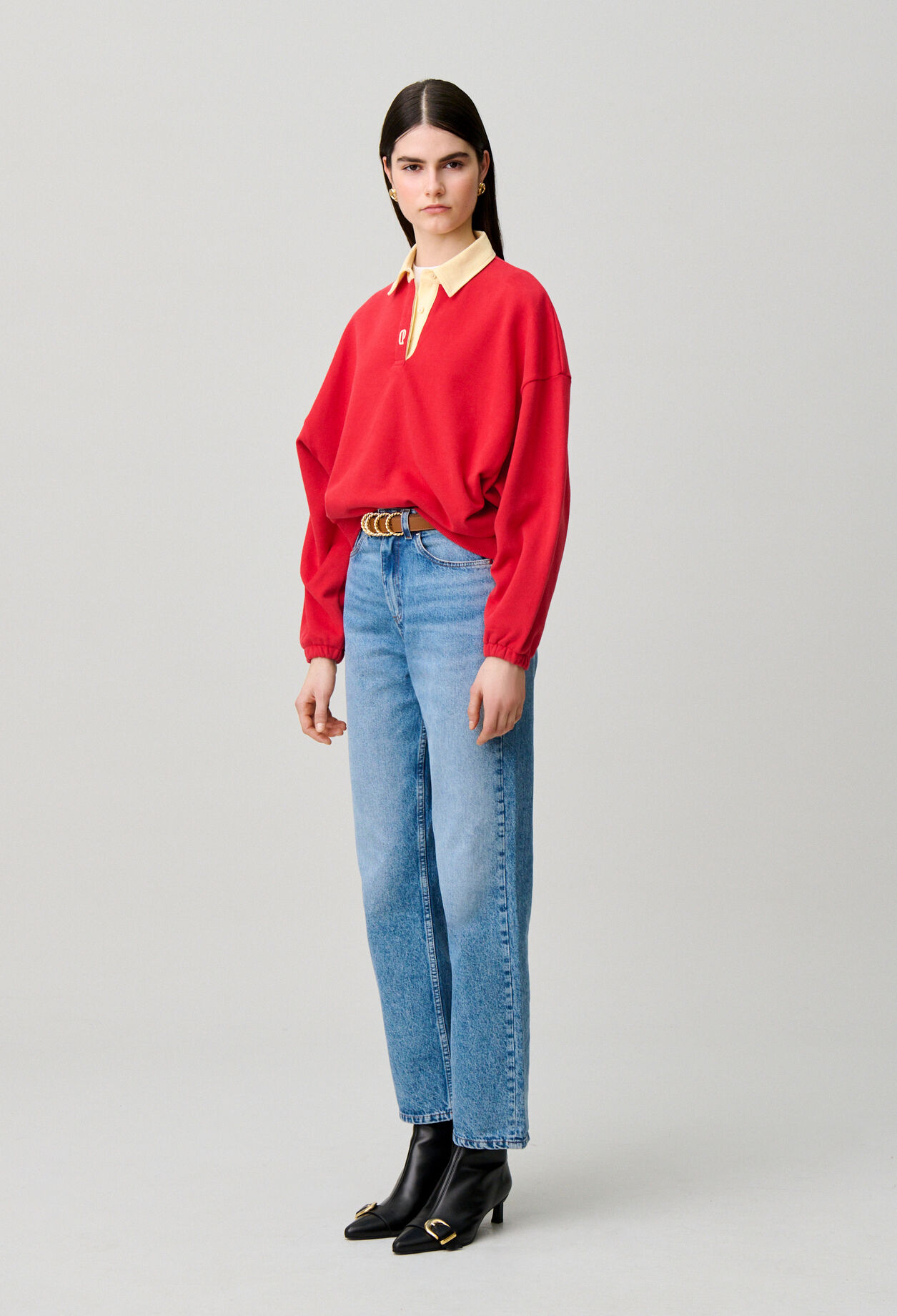 Sweatshirt oversize coton