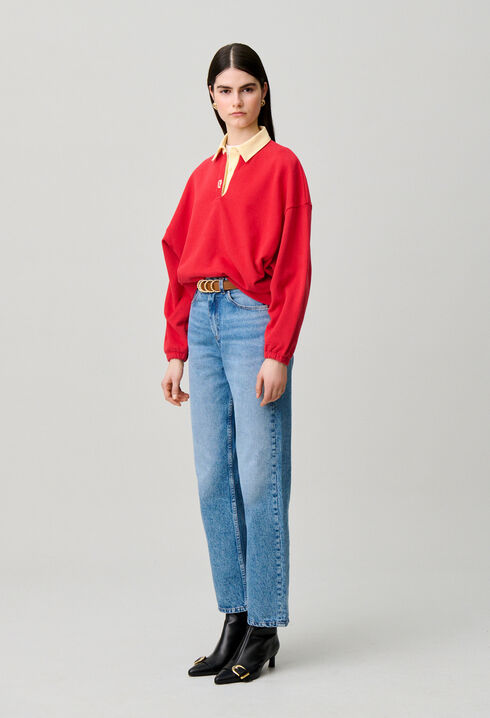 Sweatshirt oversize coton
