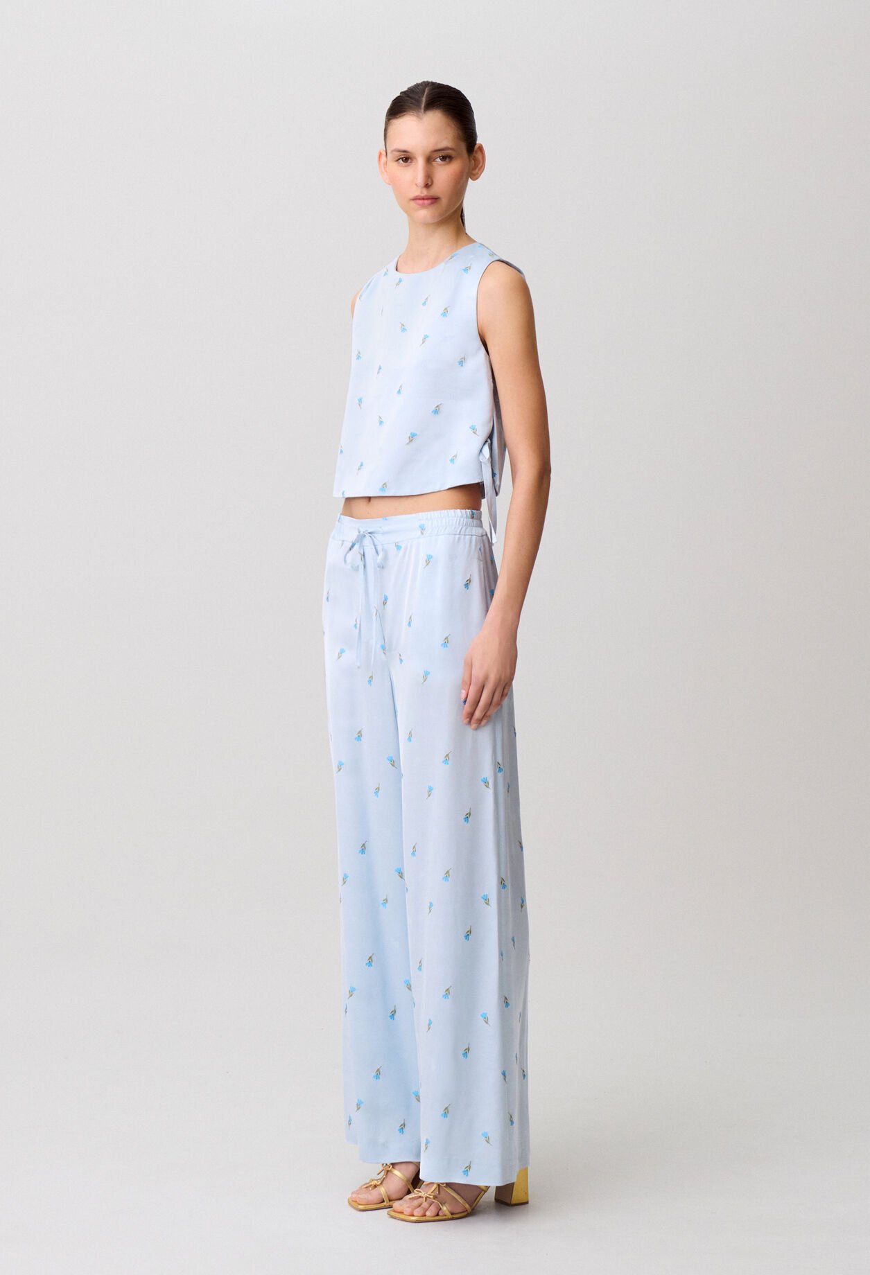 Pantalon l&eacute;ger satin