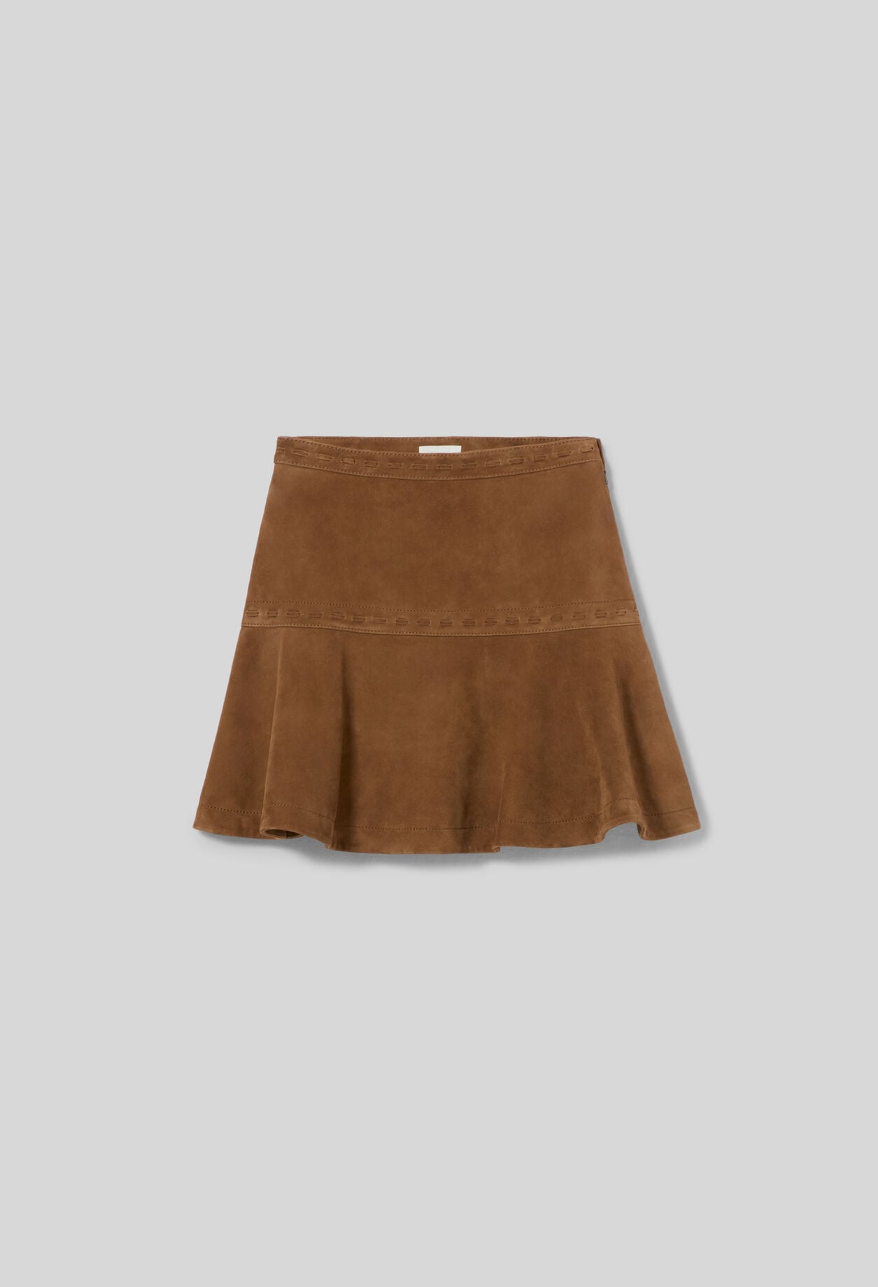 Jupe courte en daim