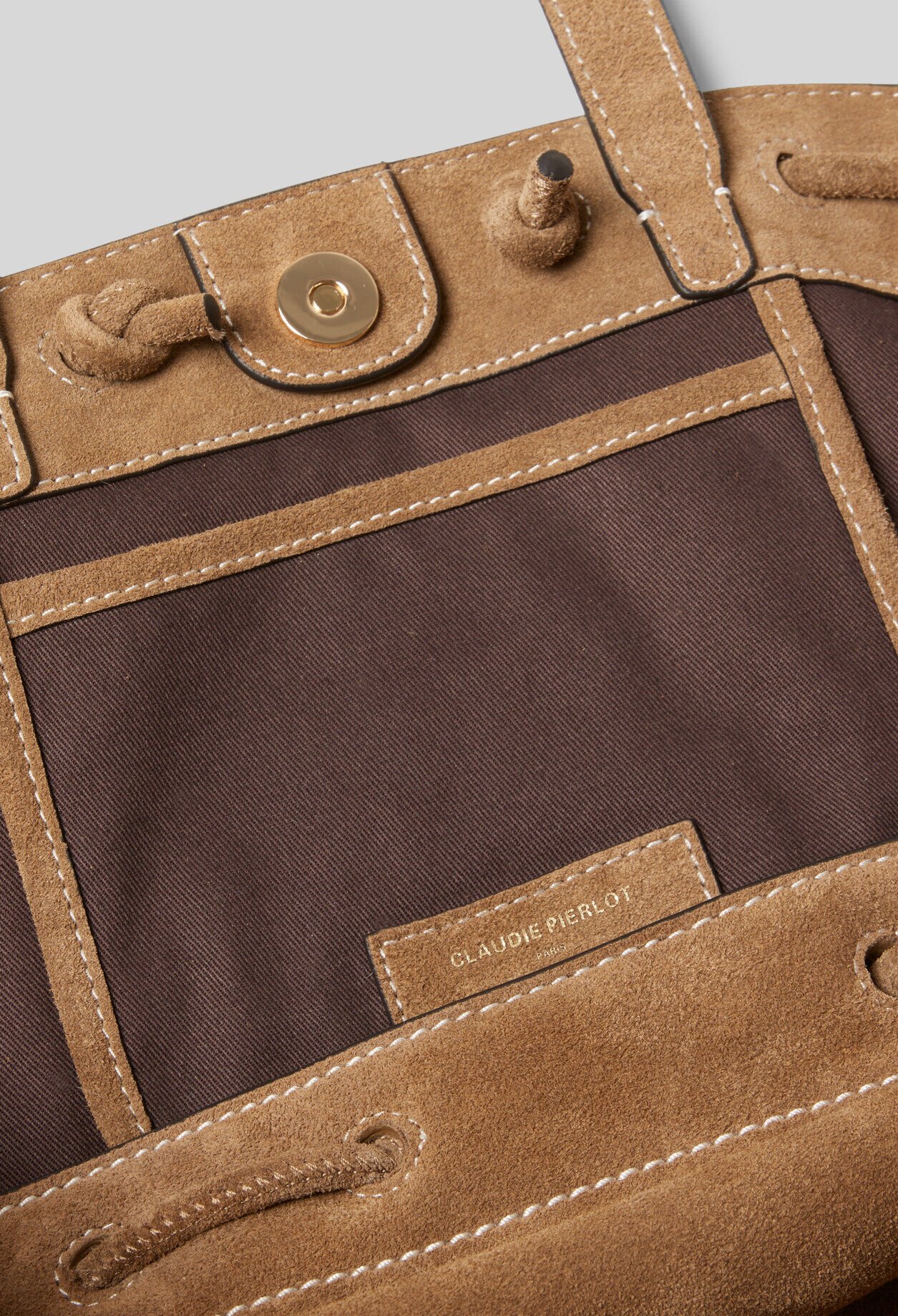 Sac cabas cuir suède
