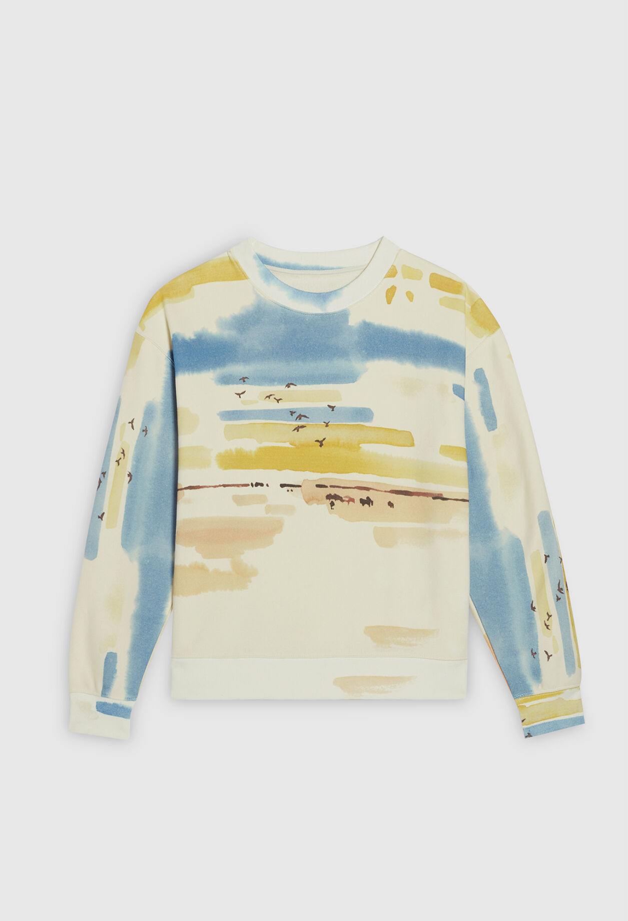 Sweatshirt imprimé en coton biologique