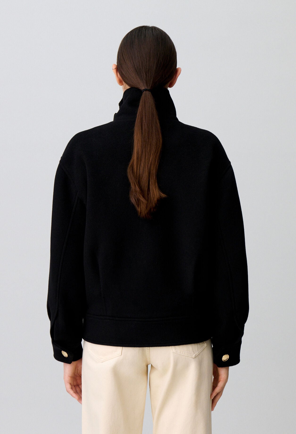 Manteau court blousant dor&eacute;