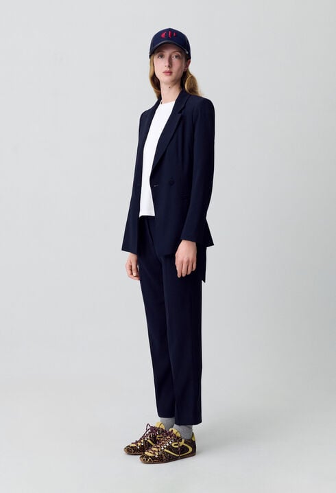 Veste tailleur ceinturée