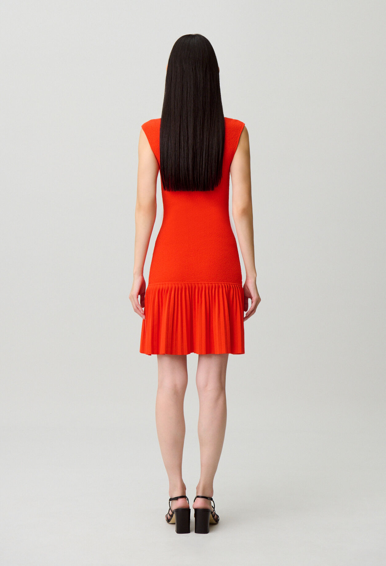 Robe maille pliss&eacute;e
