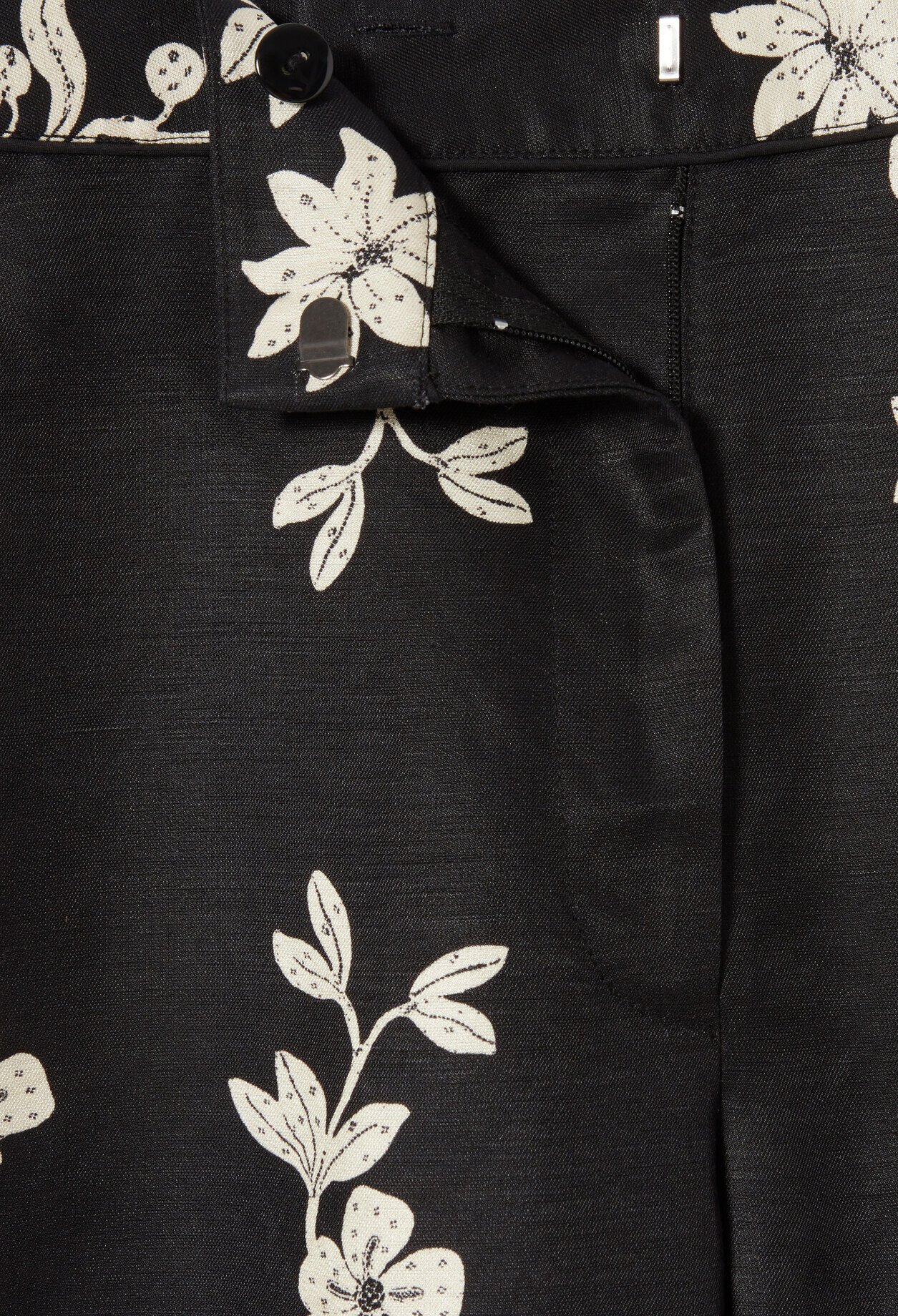 Pantalon large fleurs