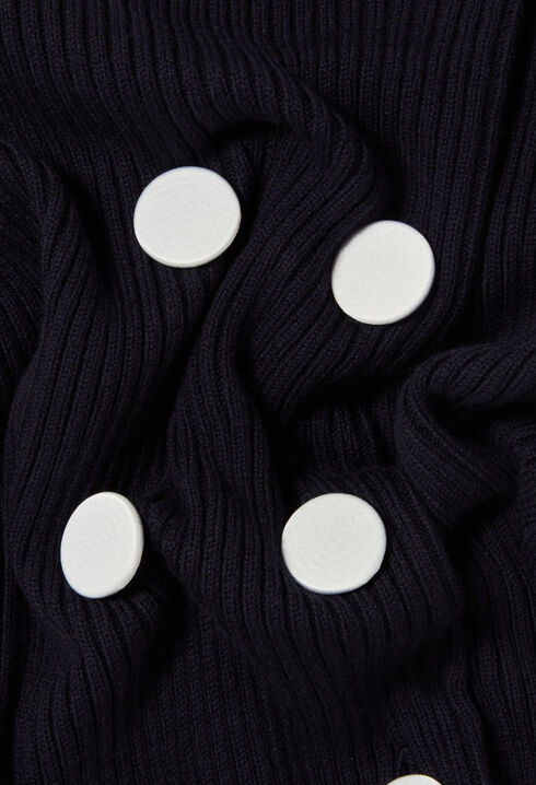 Cardigan laine mélangée boutonné