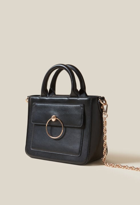 Sac Anouck cuir lisse chaîne