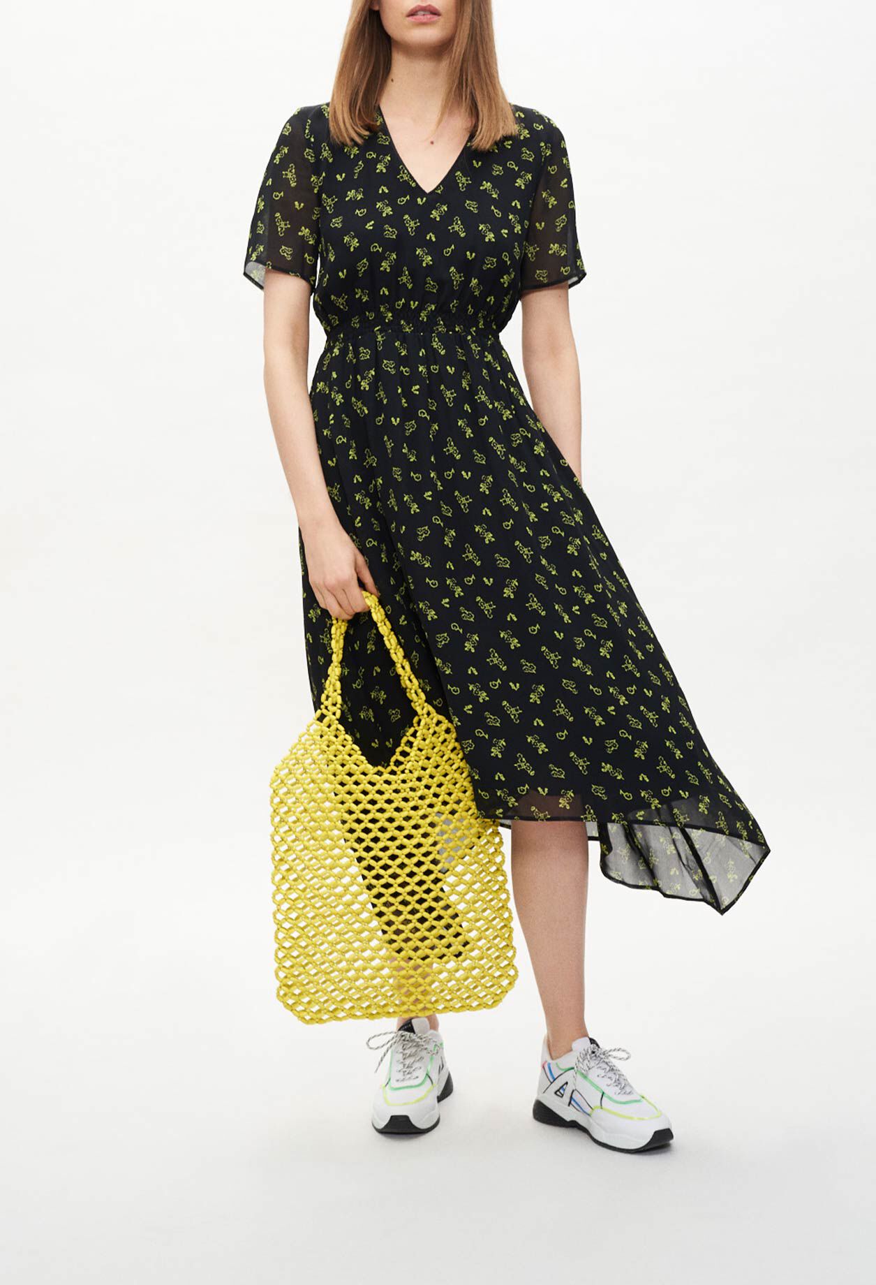 Robe longue fleurie a pans pour femme Claudie Pierlot