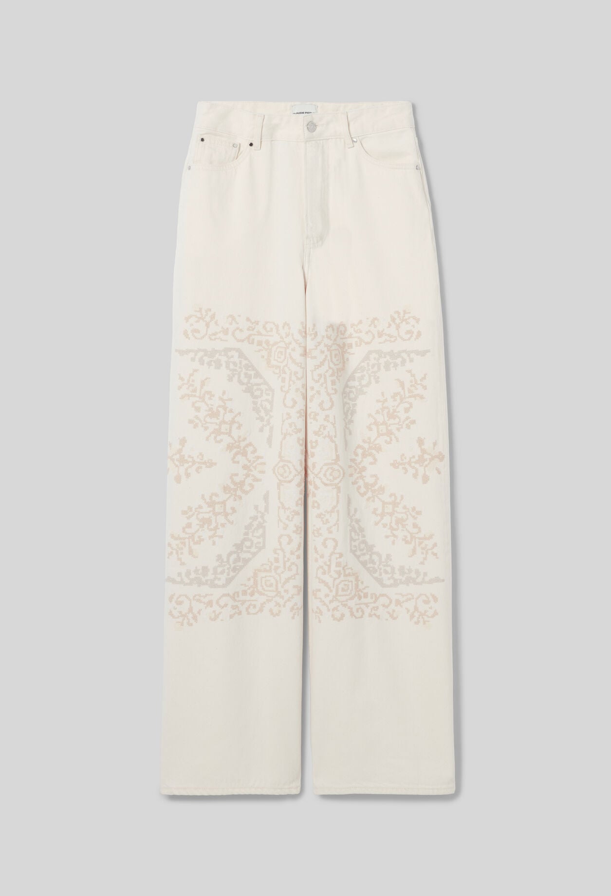 Jean denim broderie CP