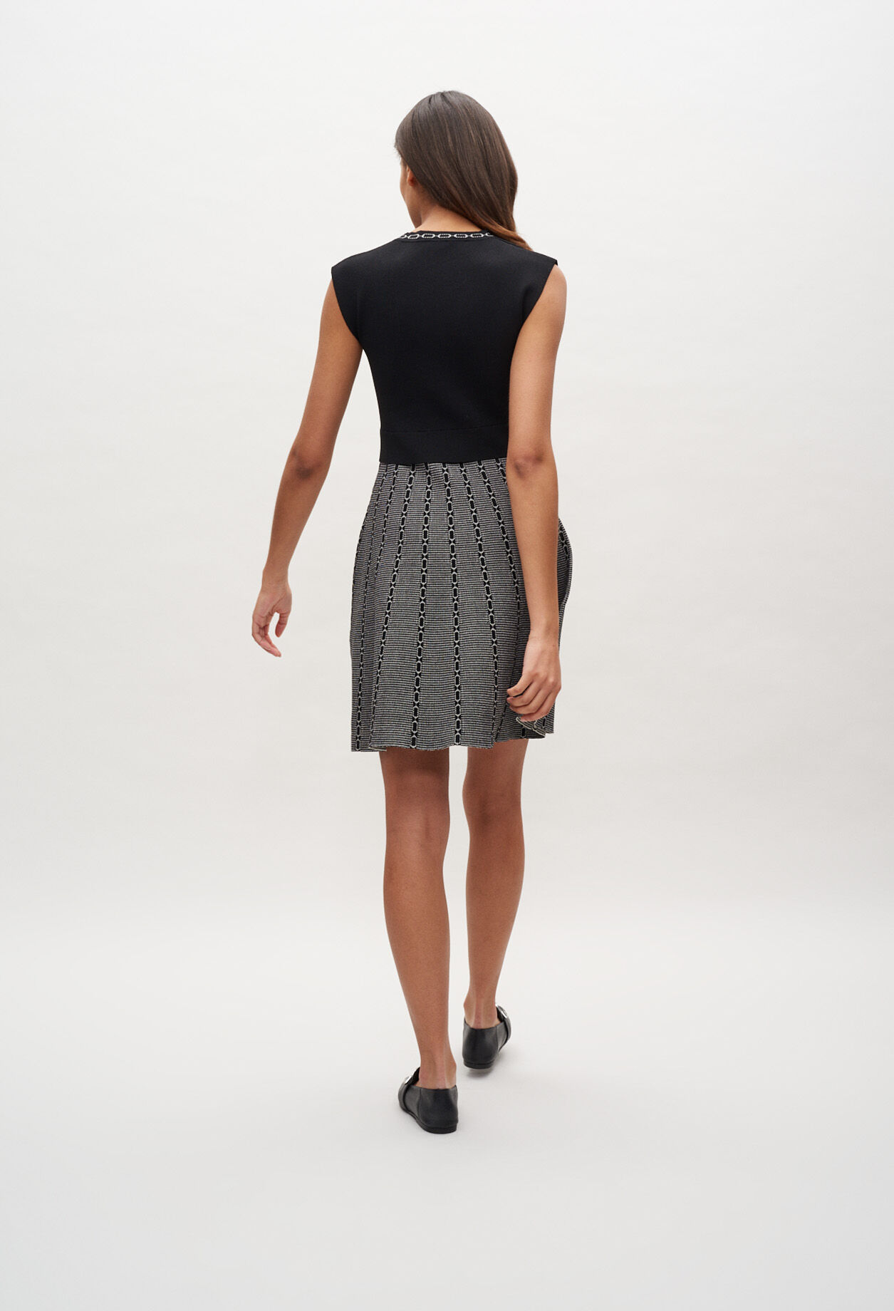 Robe en maille sans manches