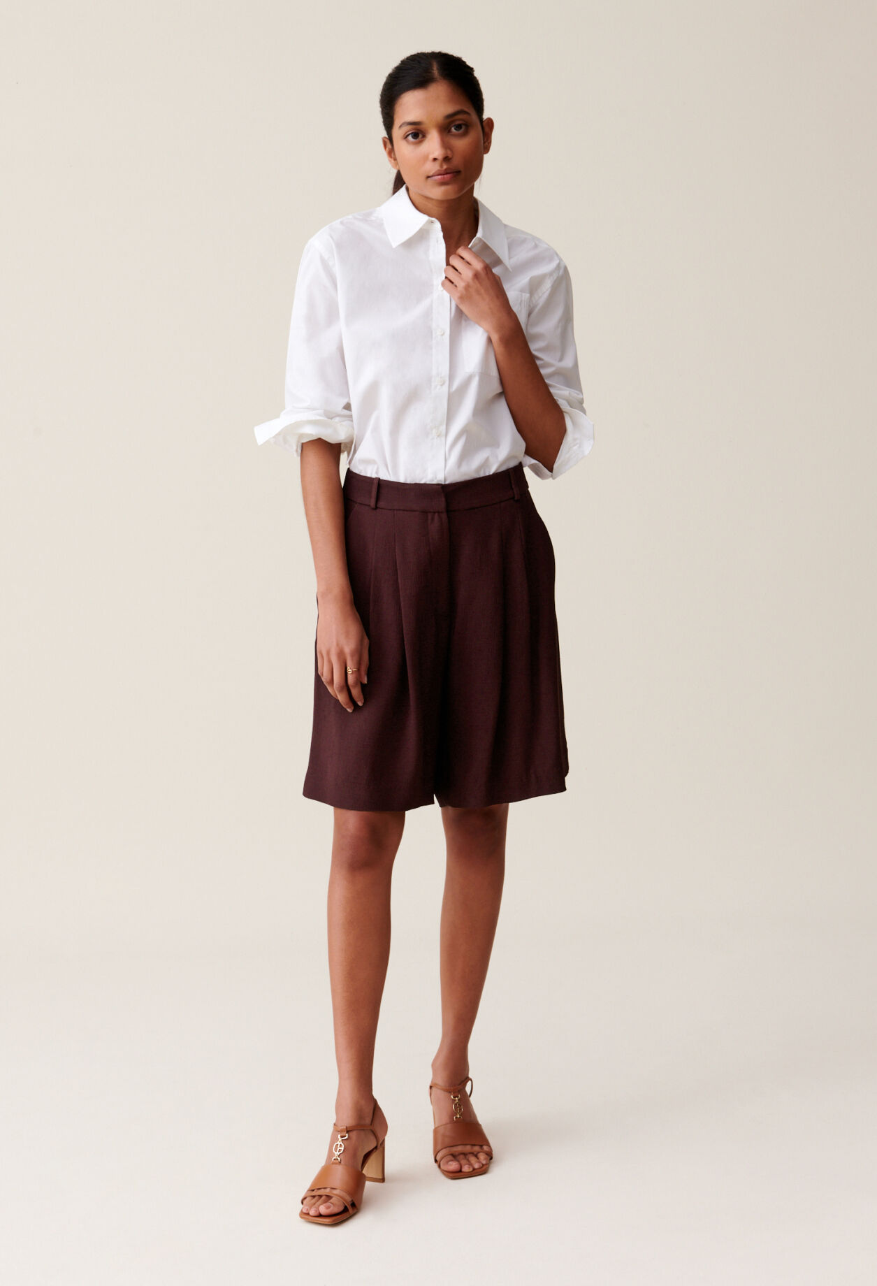 Bermuda taille haute