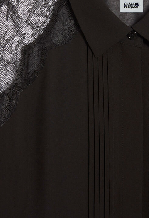Chemise dentelle noire
