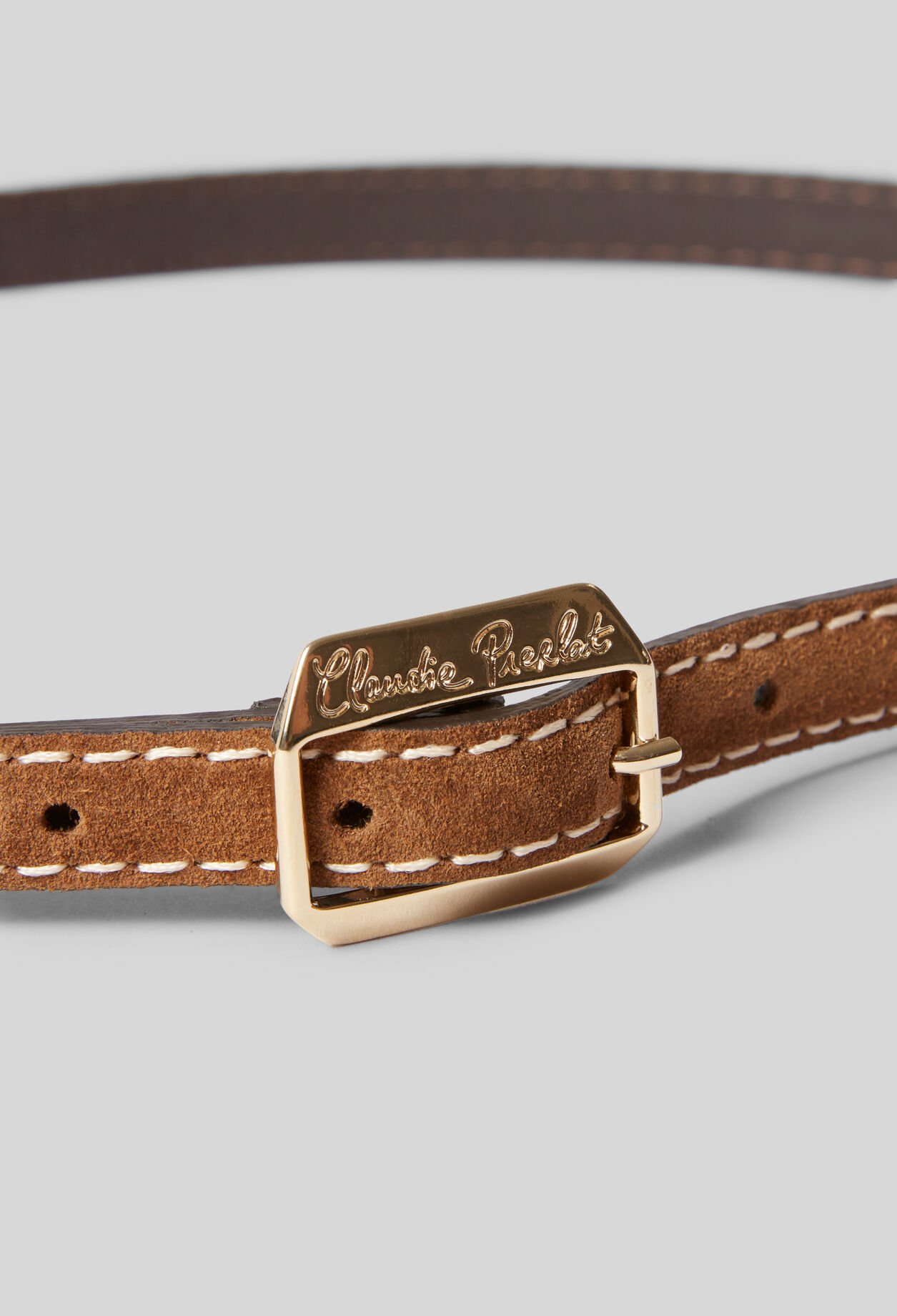 Ceinture suède boucle dorée