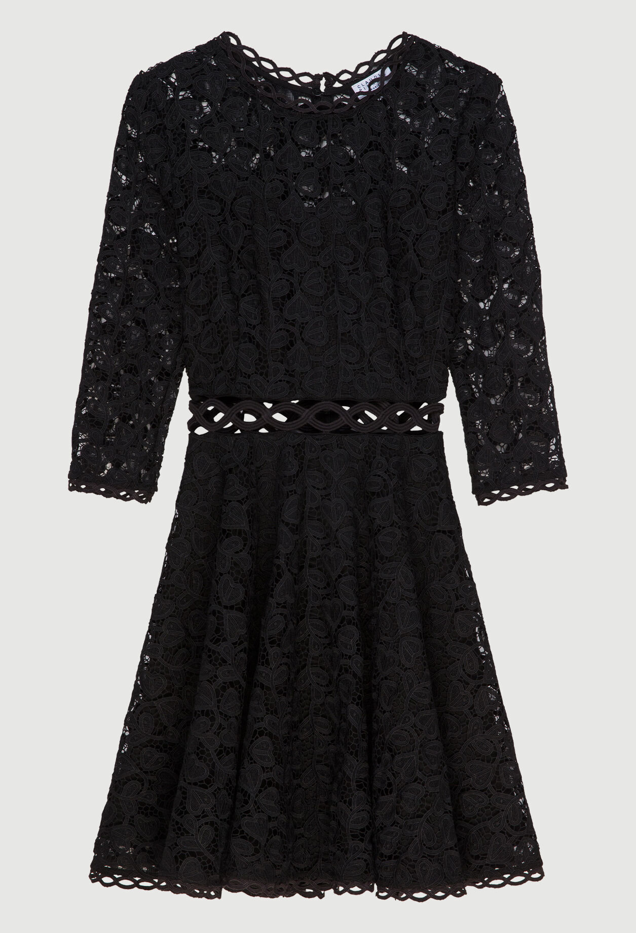 Robe courte en dentelle