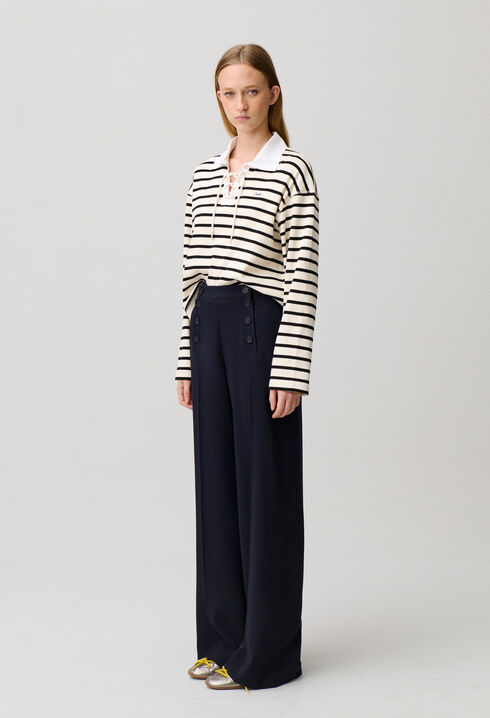 Pantalon &agrave; pont
