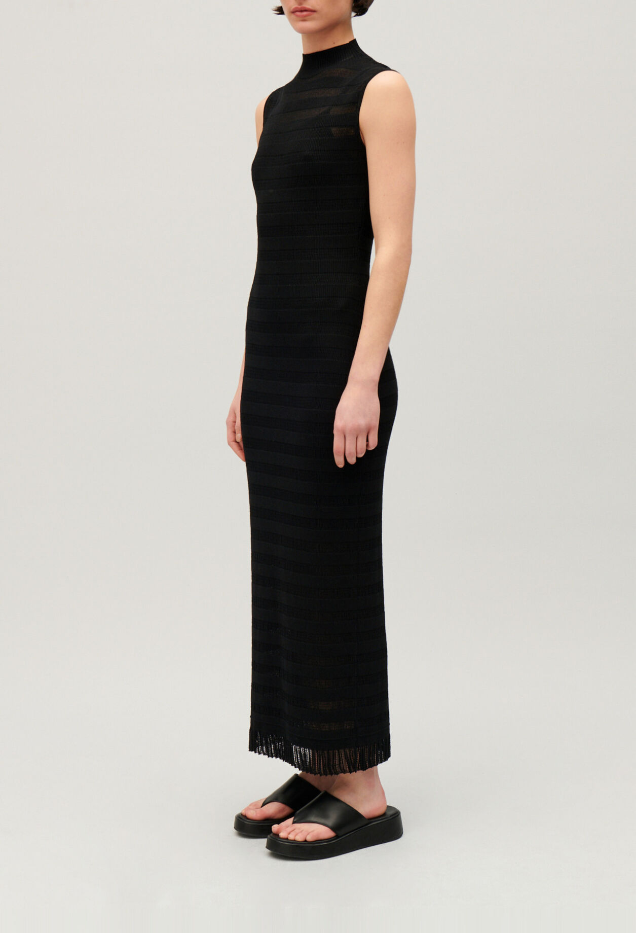 Robe longue tube noire