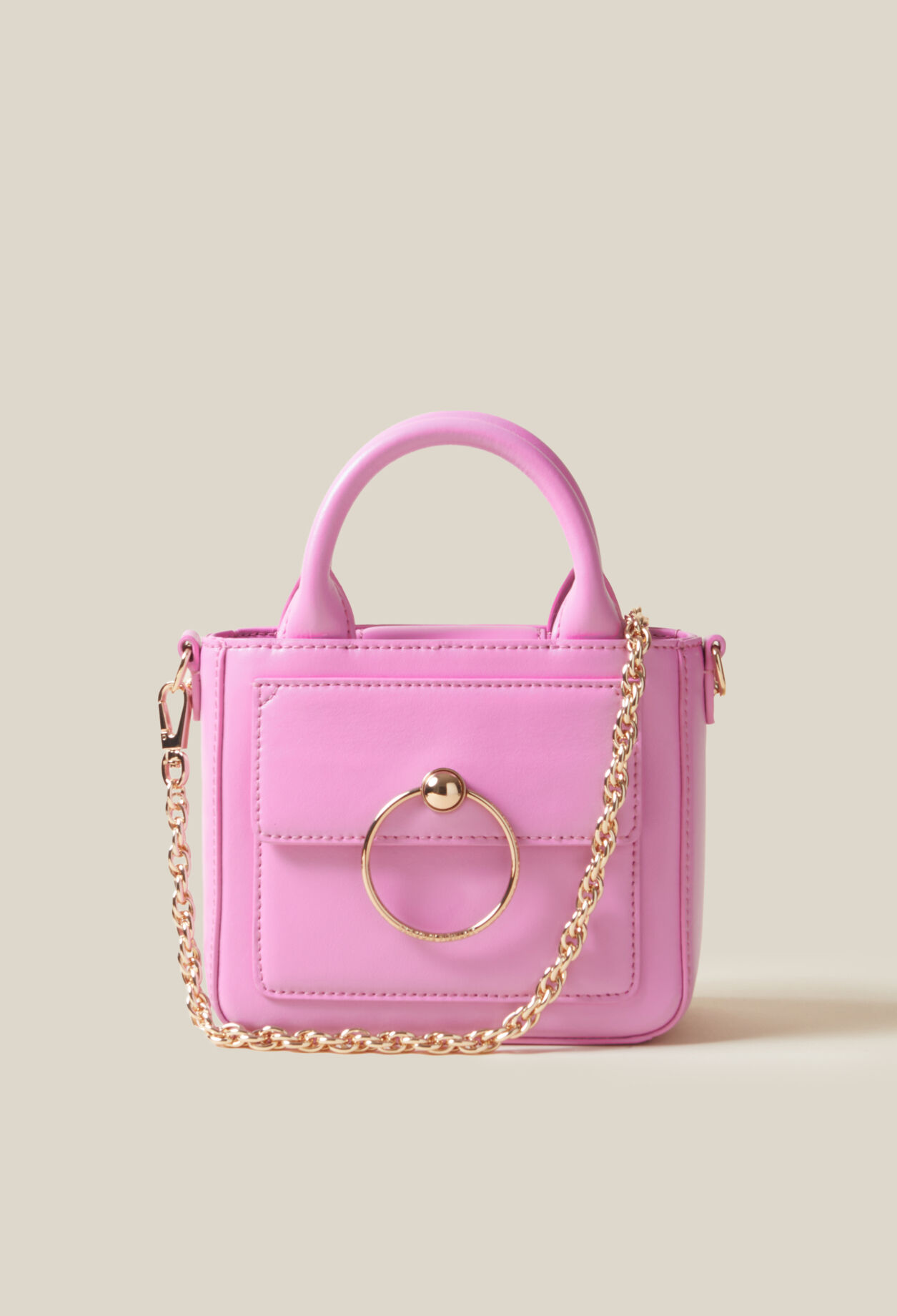 Mini sac Anouck cuir lisse chaîne