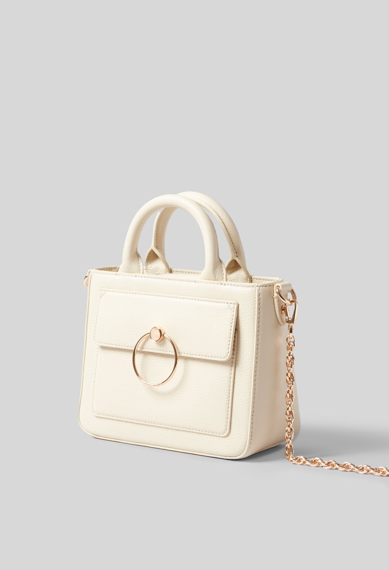 Sac Anouck cuir grainé chaîne