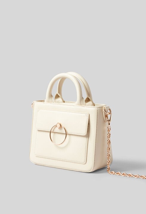 Sac Anouck cuir grainé chaîne