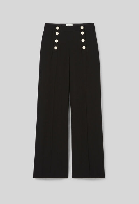 Pantalon droit à pont