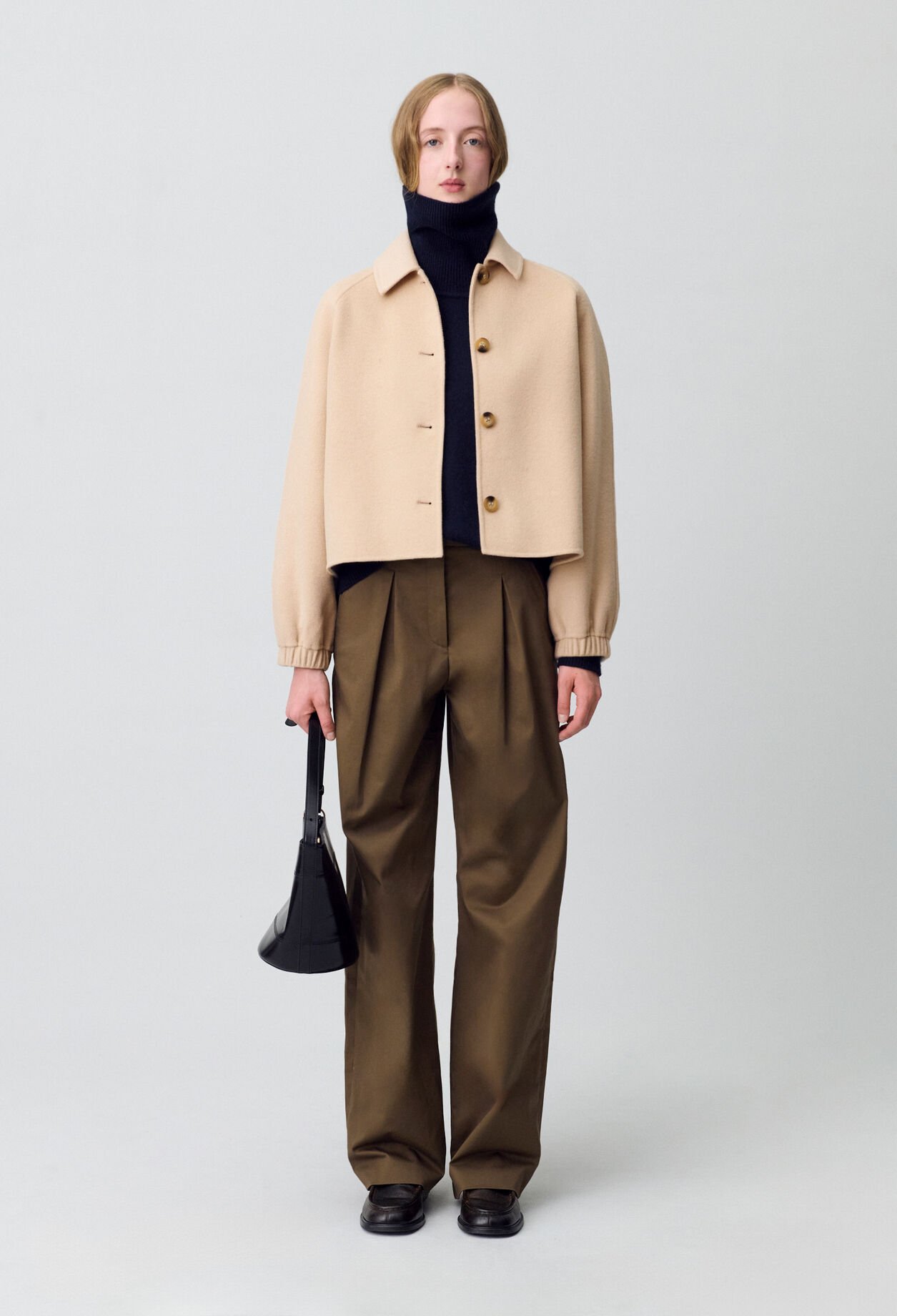 Veste courte col chemise