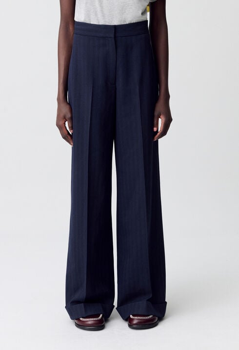 Pantalon tailleur droit