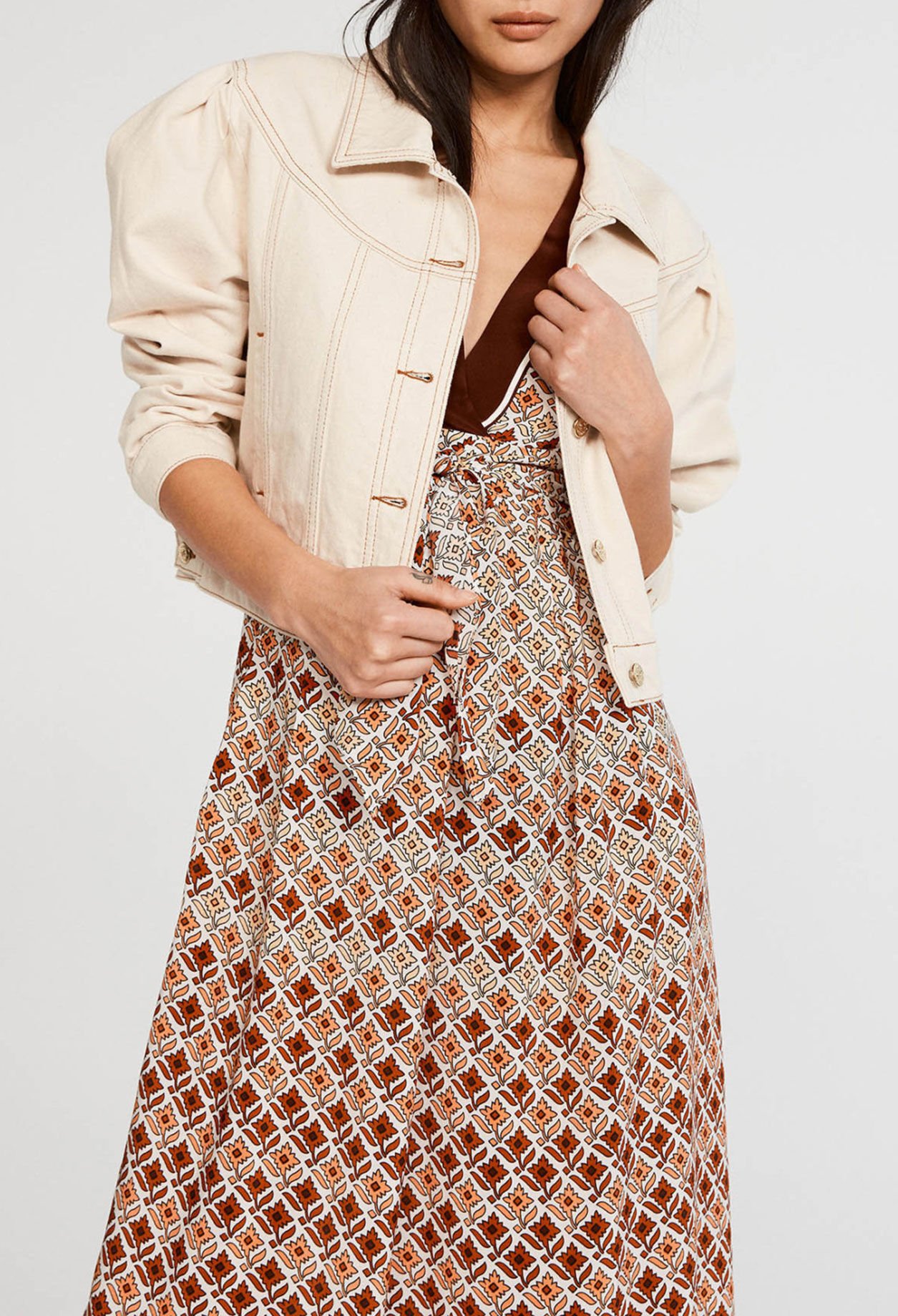 Robe midi à nouer