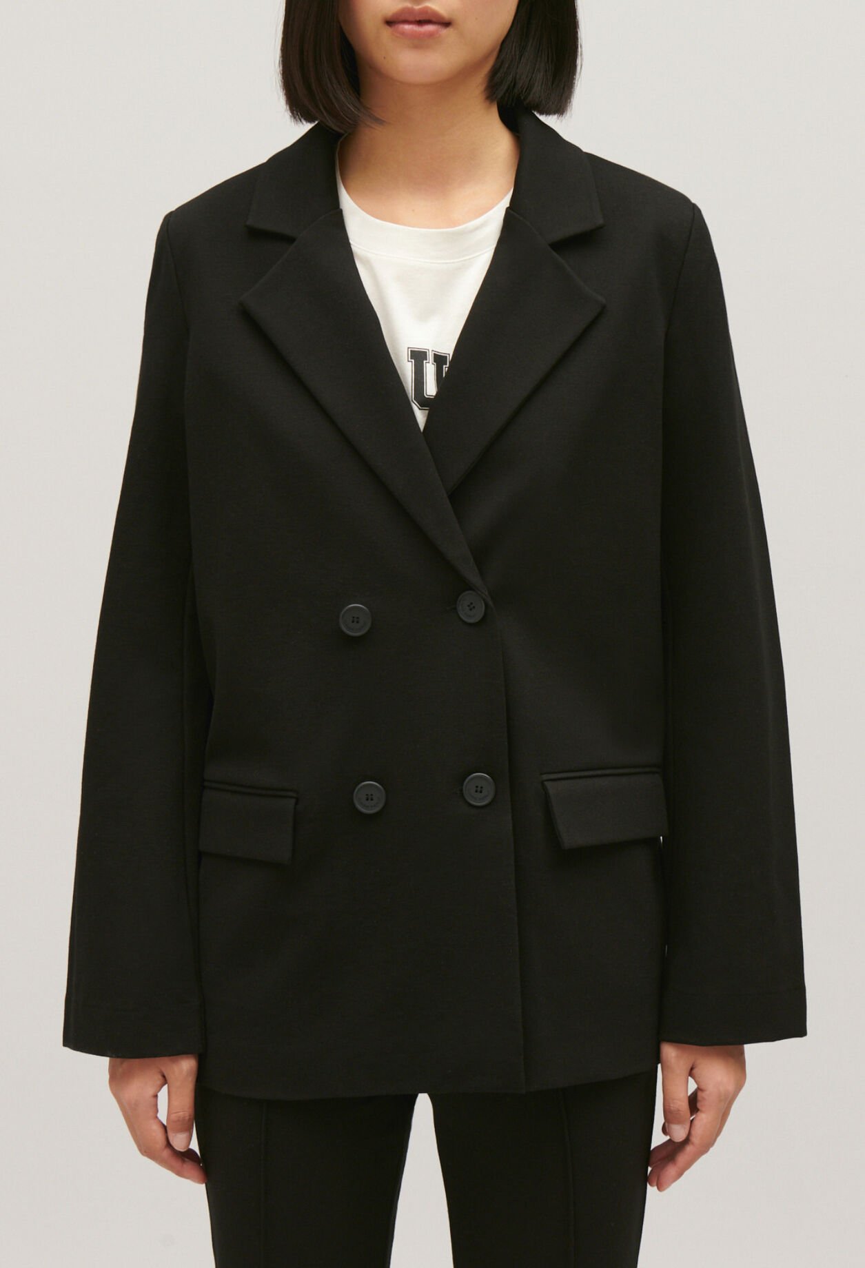 Veste tailleur oversize noir