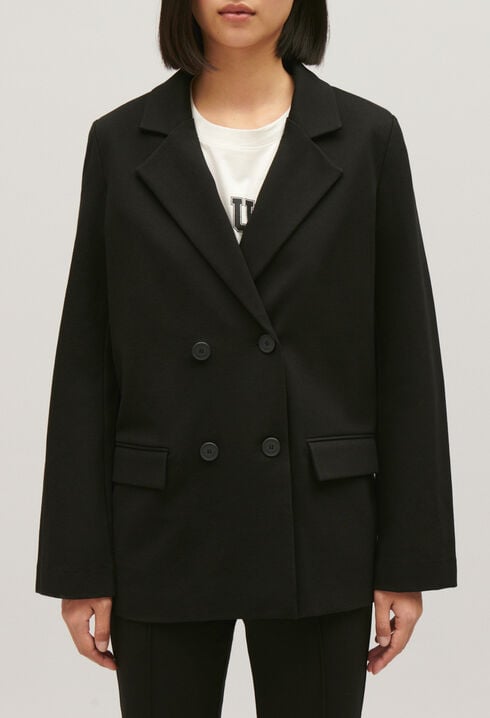 Veste tailleur oversize noir