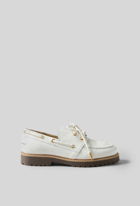 Chaussures bateau cuir