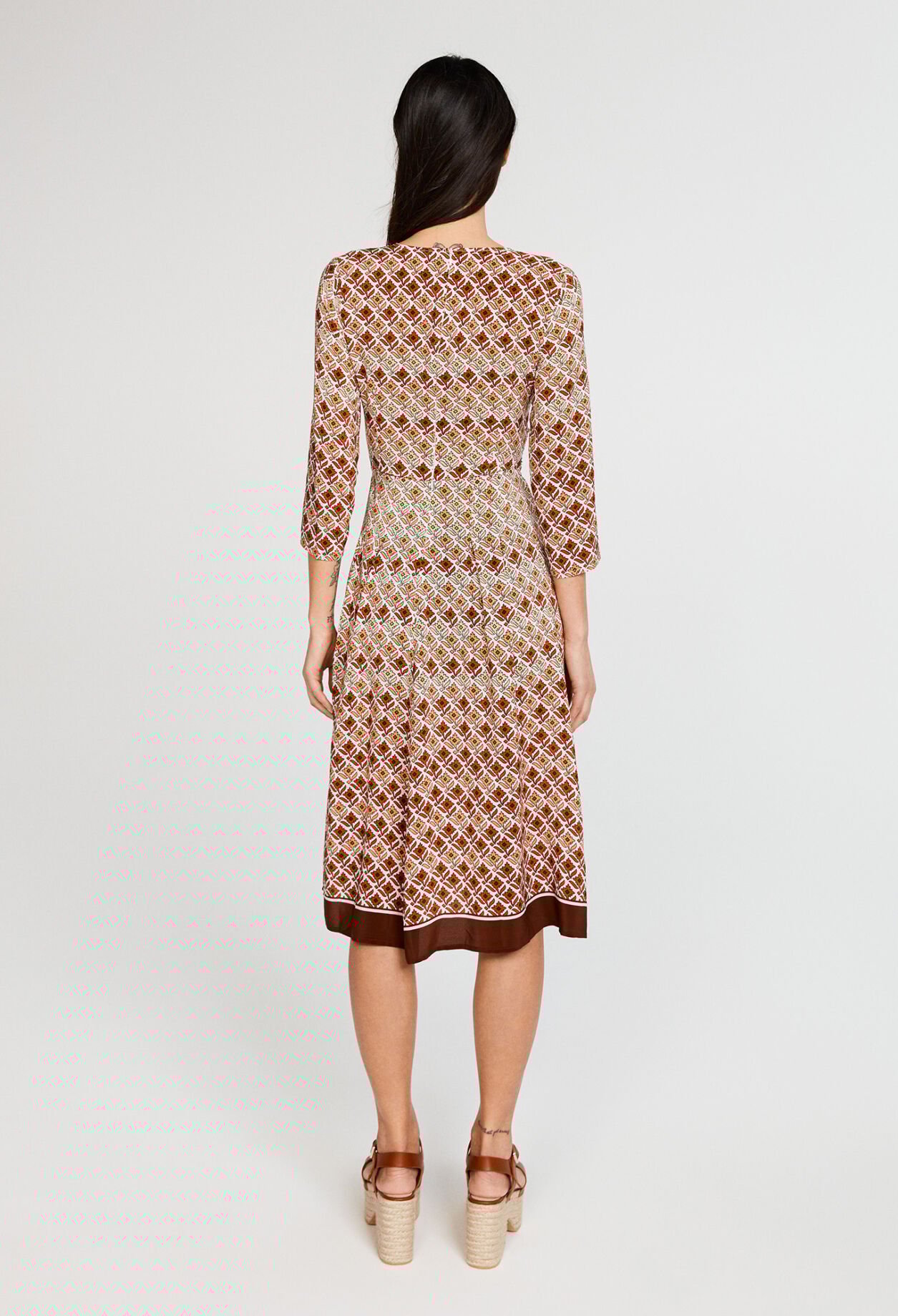 Robe midi à nouer