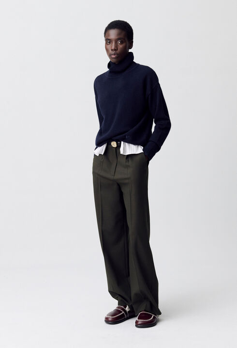 Pantalon large tailleur