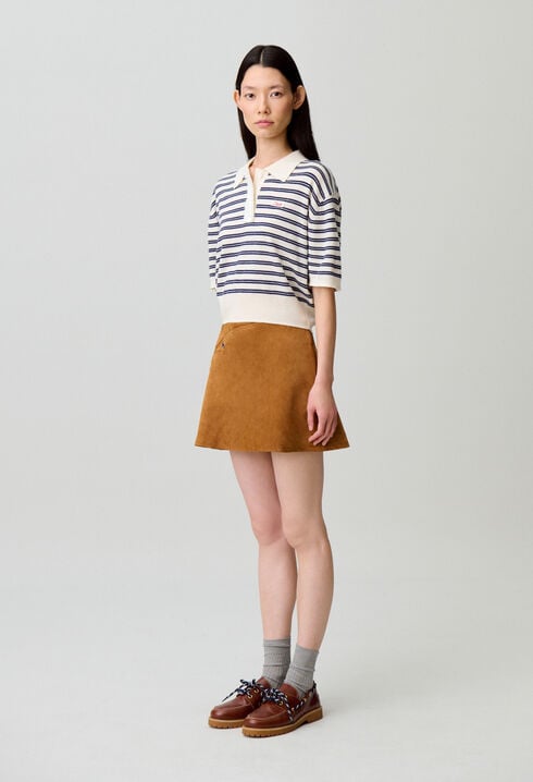 Polo maille rayures