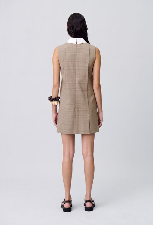 Robe courte carreaux
