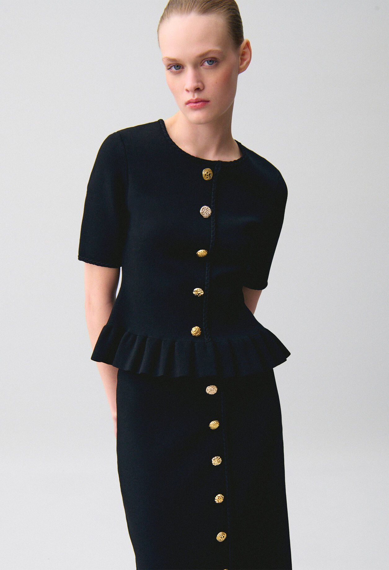 Top maille col rond
