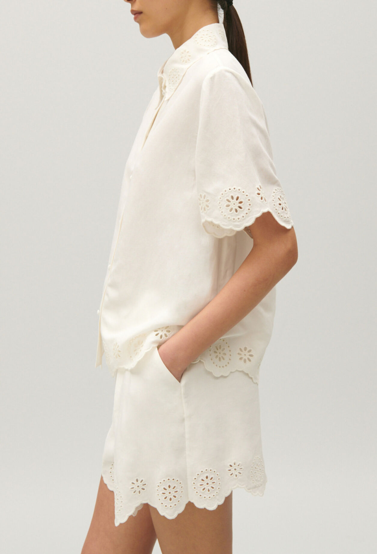 Chemise broderie anglaise