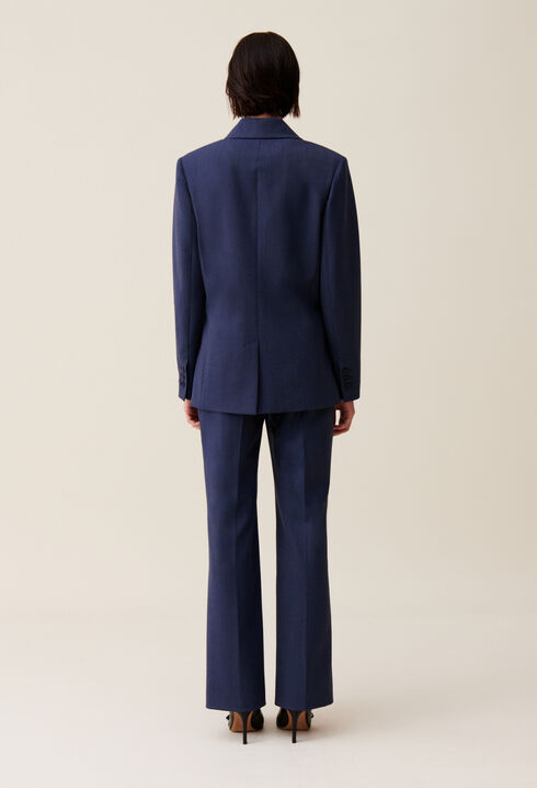 Veste tailleur croisée marine