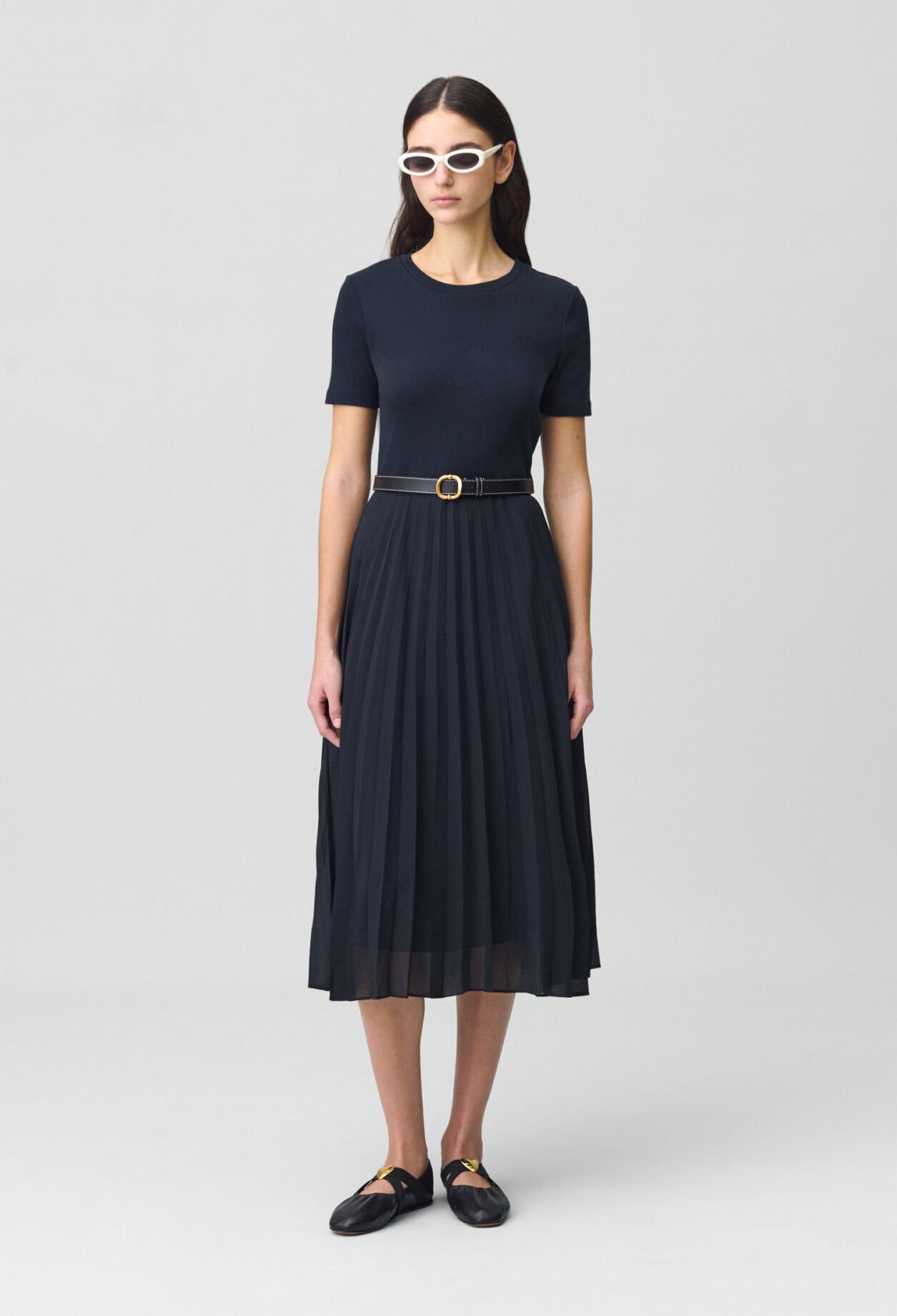 Robe Teli longue bimatière