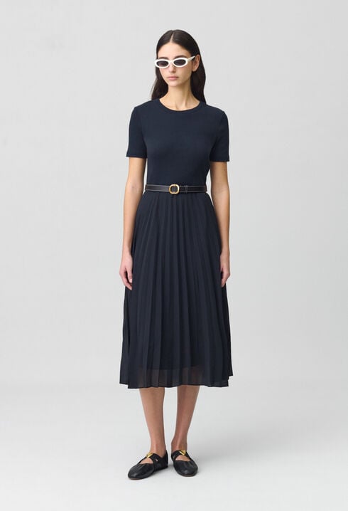 Robe Teli longue bimatière